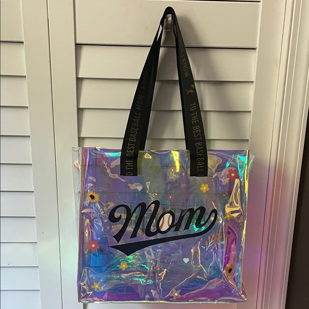 Baseballism Mom Iridescent Tote Bag - Picture 4 of 5
